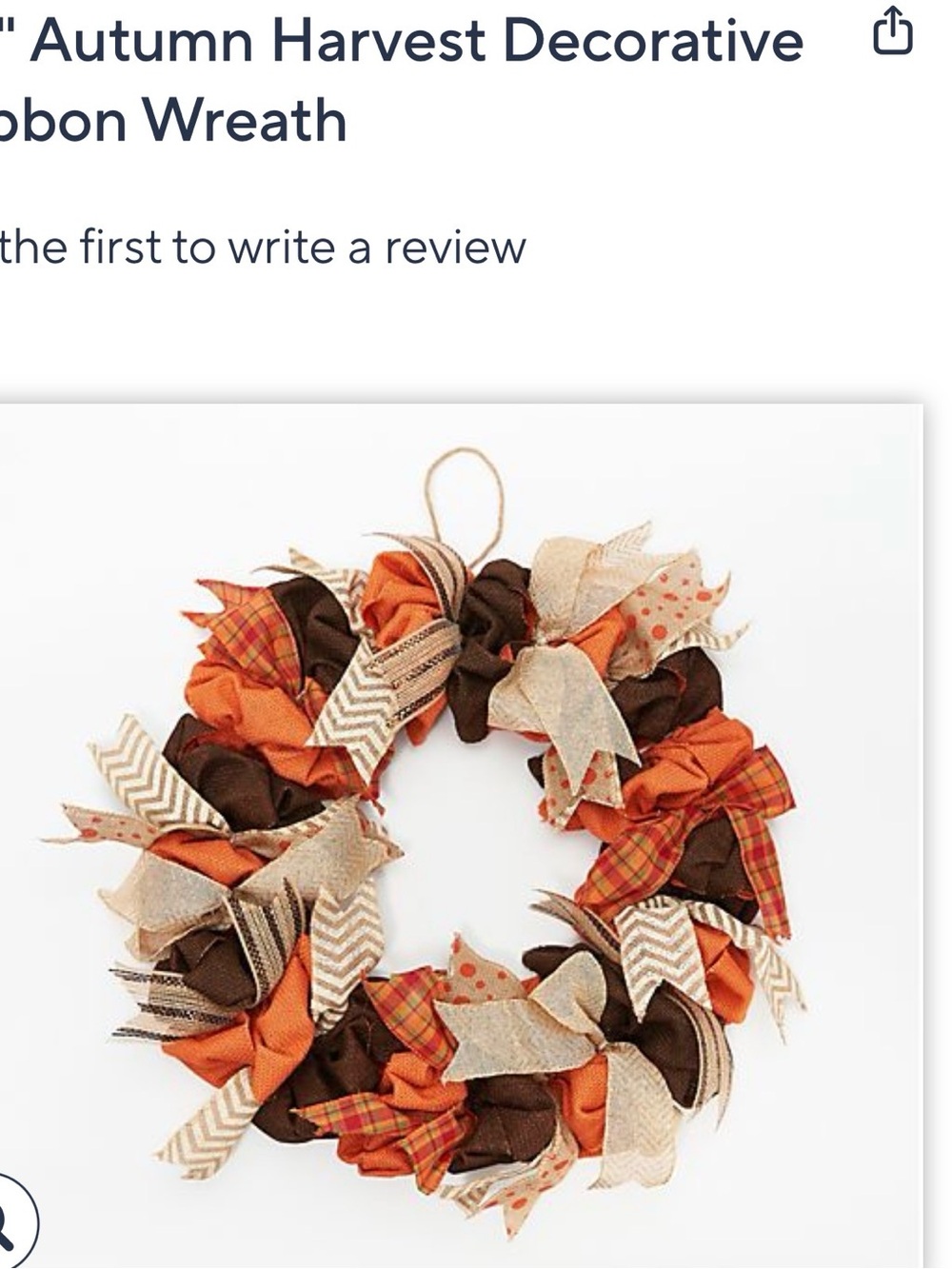 24inch Autumn Harvest Decorative Wreath